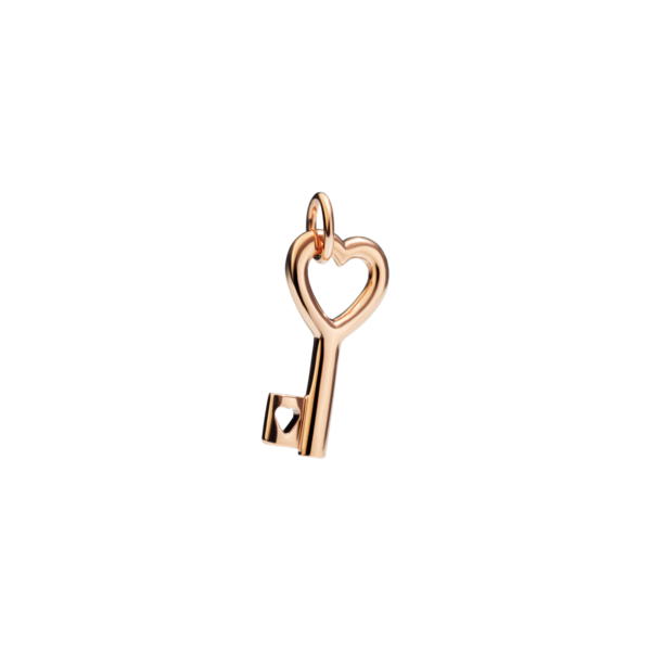 Ciondolo dodo chiave cuore DMB011-KEY0L-0009R in oro rosa